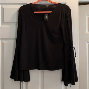 NWT black boho blouse